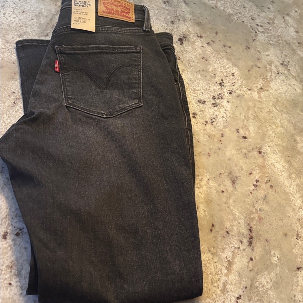 Levi's women’s Dark Gray Straight Jeans